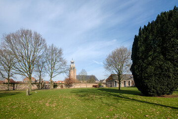 Fototapeta na wymiar Kleine of Mariakerk, Vollenhove , Overijssel Province, The Netherlands