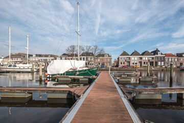 Buitenhaven in Genemuiden, Overijssel Province, The Netherlands