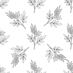 bitter wood, seamless b-w dd ww herb