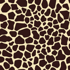 The seamless pattern imitates the skin of a giraffe. Animal print.