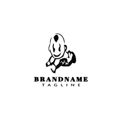 baby logo icon design black vector illustration