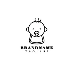 baby logo icon design template vector simple