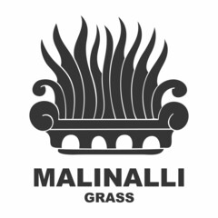 Vector icon with Glyph from Aztec calendar Tonalpohualli. Calendar day symbol Malinalli