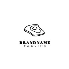 Fototapeta premium bread cartoon logo icon design template vector