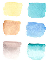 Watercolor hand painted background collection