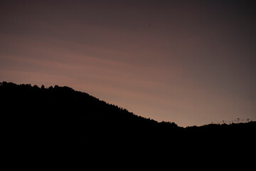 Obraz premium sunset in the mountains