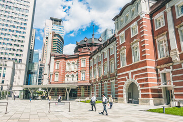 I stayed at a station hotel at Tokyo Station in Japan.