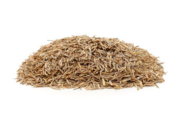 Pile of lawn grass seeds.