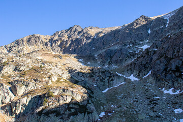 snow covered mountains