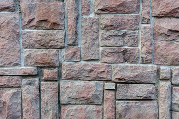 岩のブロックの壁