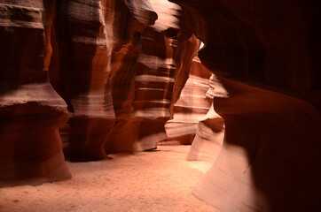 Lower Antelope Canyon with Red Rock Sandstone Canyon