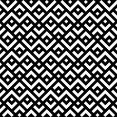 Geometric pattern seamless zigzag. Abstract background with diamond shapes, black and white. Texture design for publication, textile, tile, cover, poster, flyer, banner, wall. Vector illustration.