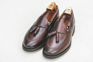 I took care of my leather shoes.