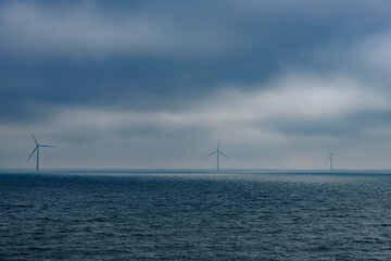 offshore wind power plant near trelleborg in sweden