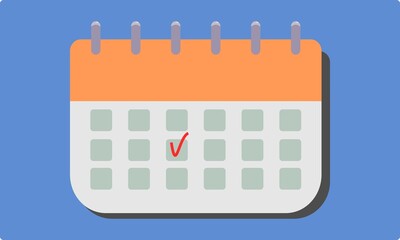 calendar with check mark 