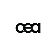 oea initial letter monogram logo design
