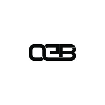 oeb initial letter monogram logo design