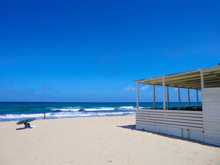 Platamona beach in summer 2021, Gulf of Asinara, Sassari, Sardinia, Italy, Europe
