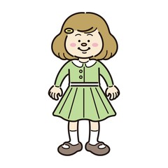 子ども　女の子　全身