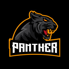 Panther mascot esport logo