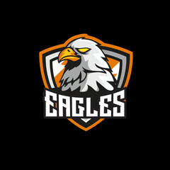 Eagle mascot esport logo