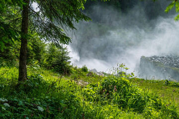 Fototapeta na wymiar Krimml waterfalls National Park Hohe Tauern