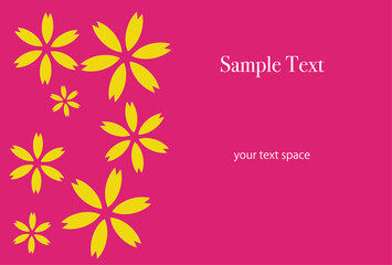 フレーム素材　シンプルな花びら