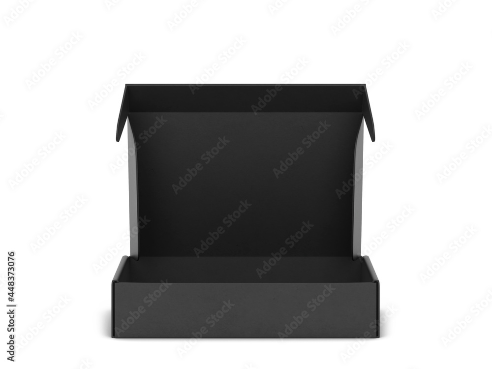 Poster Blank tuck in flap packaging box mockup