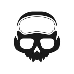 Illustration Vector Graphic of Skull Game Logo. Perfect to use for Technology Company
