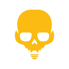 Illustration Vector Graphic of Skull Lamp Logo. Perfect to use for Technology Company