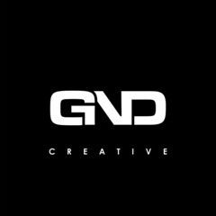 GND Letter Initial Logo Design Template Vector Illustration