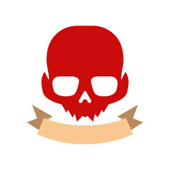 Illustration Vector Graphic of Skull Logo. Perfect to use for Technology Company