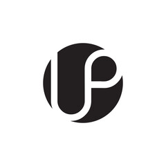 Fototapeta premium Up text logo design template