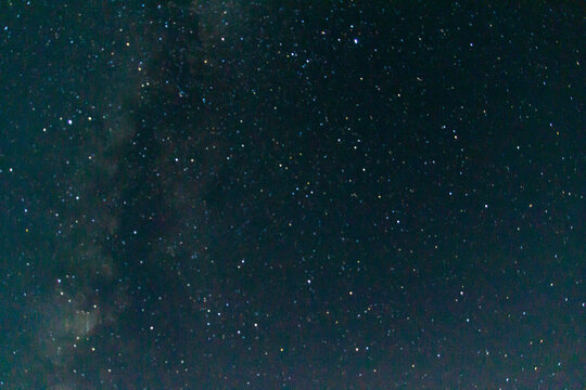 Meteor Storm. Perseids. Night Sky Full Of Bright Stars During The Night With Meteor Shower And With A Shooting Star, In Spain. Europe. Night Photography. Southern Delta Aquariids. Rain Perseids 2023