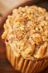 apple pie on a wooden table