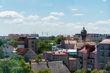 Obraz premium Russia, Zelenogradsk June 2021 Kranz Water Tower. The city water tower was built in Kranz in 1904.