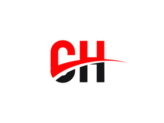 CH Letter Initial Logo Design Template