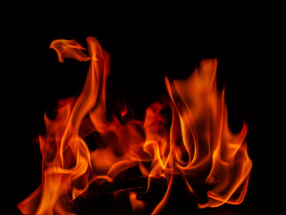 fire texture on black background