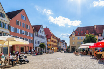 Marktplatz, Rottenburg am Neckar, Baden-Württemberg, Deutschland