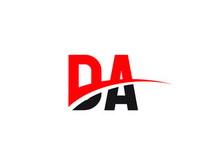 DA Letter Initial Logo Design Template