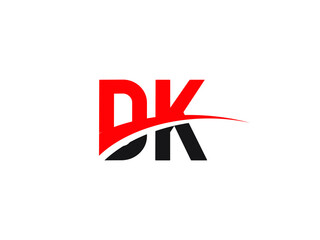 DK Letter Initial Logo Design Template