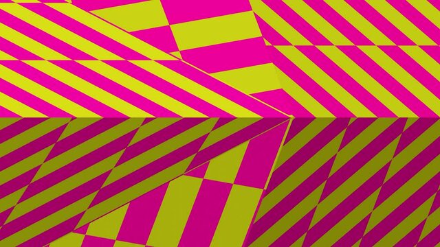 Abstract Kaleidoscope Patterns. 4K Geometric Animation Background. Unique Kaleidoscopic Design. 