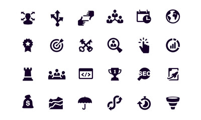 Corporate Business vector symbols and icons