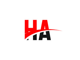 HA Letter Initial Logo Design Template