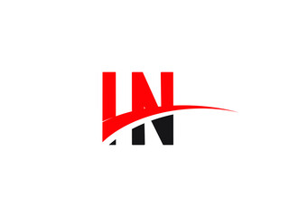 IN Letter Initial Logo Design Template
