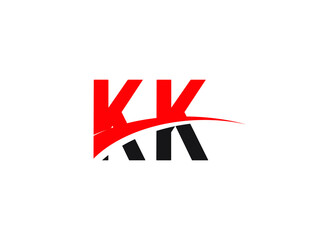 KK Letter Initial Logo Design Template