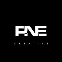 PNE Letter Initial Logo Design Template Vector Illustration