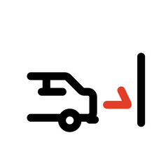 Auto parking car icon