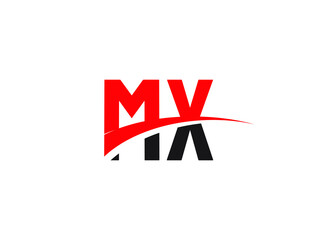 MX Letter Initial Logo Design Template