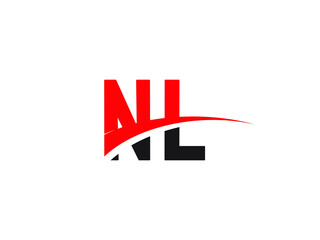 Fototapeta na wymiar NL Letter Initial Logo Design Template